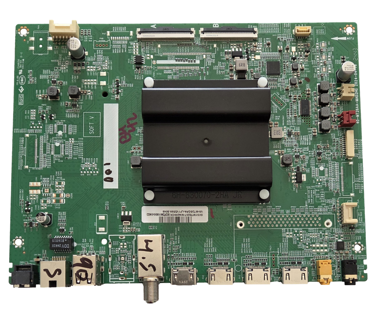 SVS1MT0207-MA200CK Panasonic Main Board, V8-MT26GPA-LF1V2589, 40-MT26AA-MAD2HG, TV-65W70BP