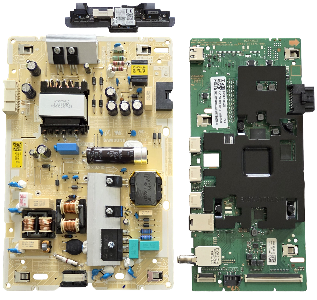 QN65Q7FAAFXZA Samsung TV Repair Parts Kit, BN94-18652U Main Board, BN44-01361B Power Supply, BN59-01461A Wifi, QN65Q7FAAFXZA CA01, QN65Q7FAAFXZA