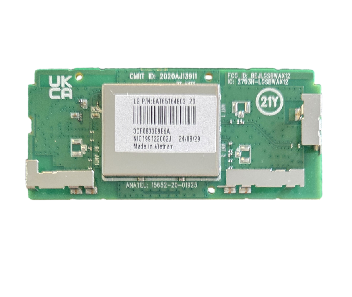 EAT65164803 LG Wifi Board, LGSBWAX12, OLED65C2AUA, OLED77C3AUA, OLED65C3AUA