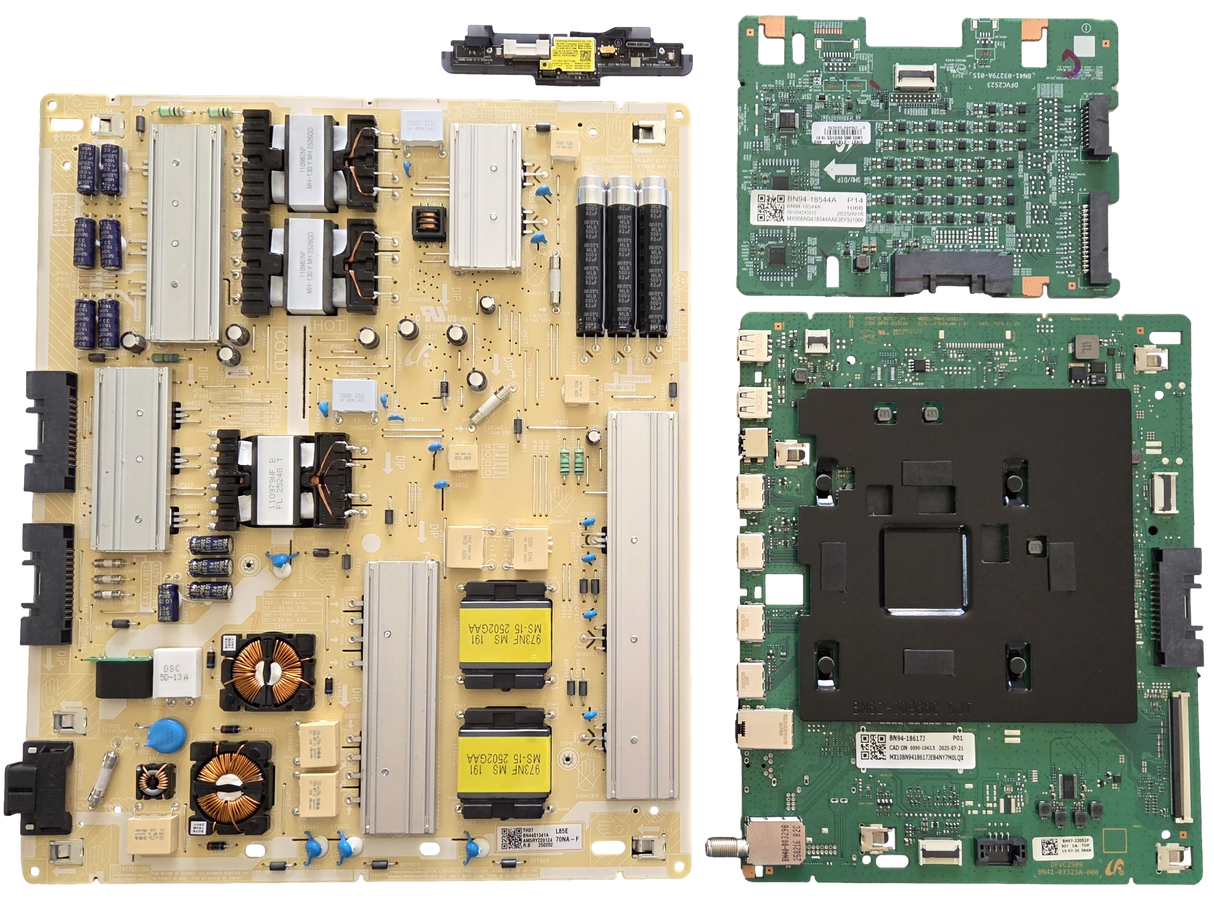 QN85QN70FAFXZA Samsung TV Repair Parts Kit, BN94-18617J Main Board, BN44-01341A Power Supply, BN94-18544A LED Driver, BN59-01485A Wifi, QN85QN70FAFXZA