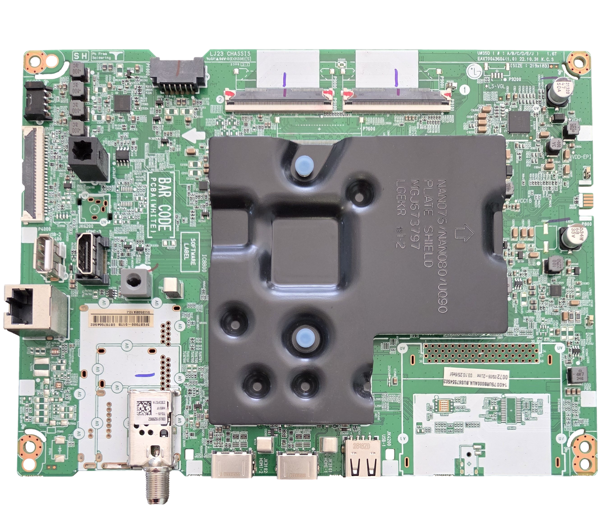 EBT67554502 LG Main Board, EAX70043604(1.0), 75UR8000AUA.BUSMLKR, 75UR8000AUA