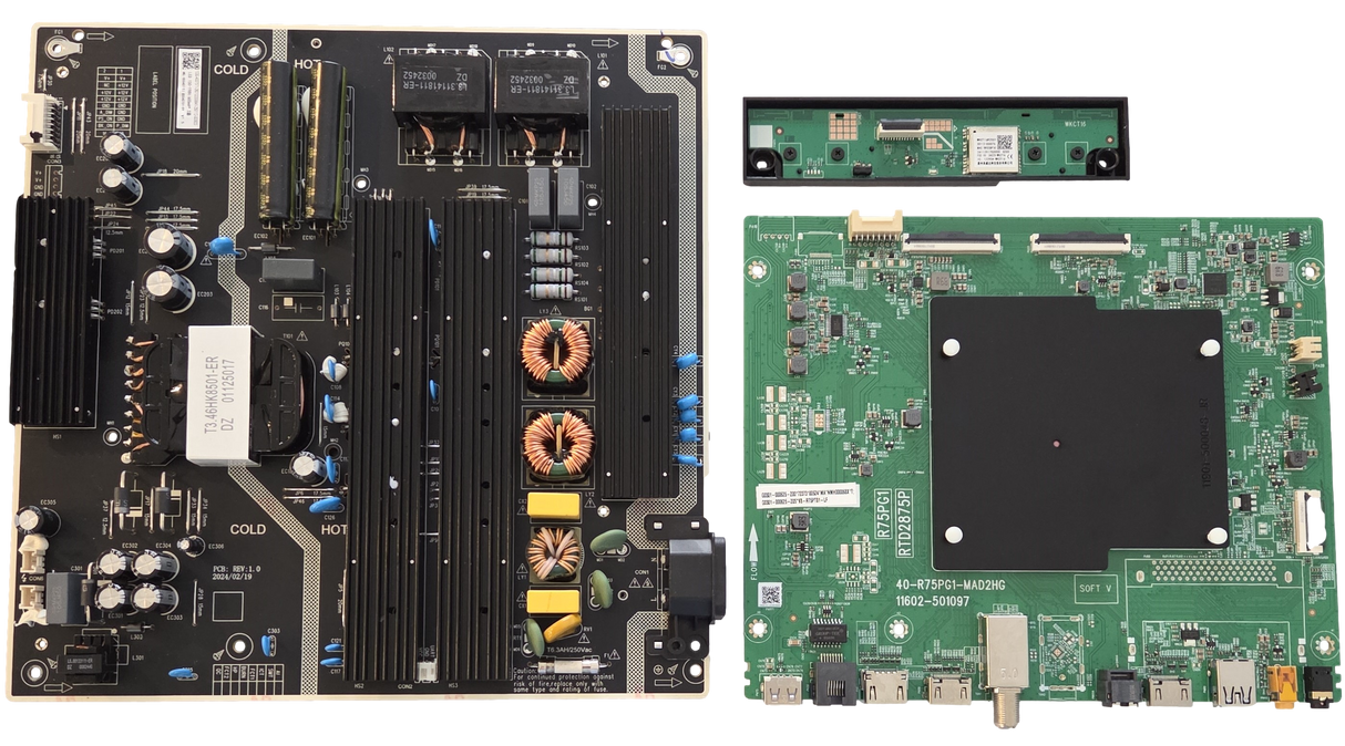 85Q5K TCL TV Repair Parts Kit, G0301-000625-Z00 Main Board, E0133-000264 Power Supply, 30112-000076 Wifi, 85Q5K