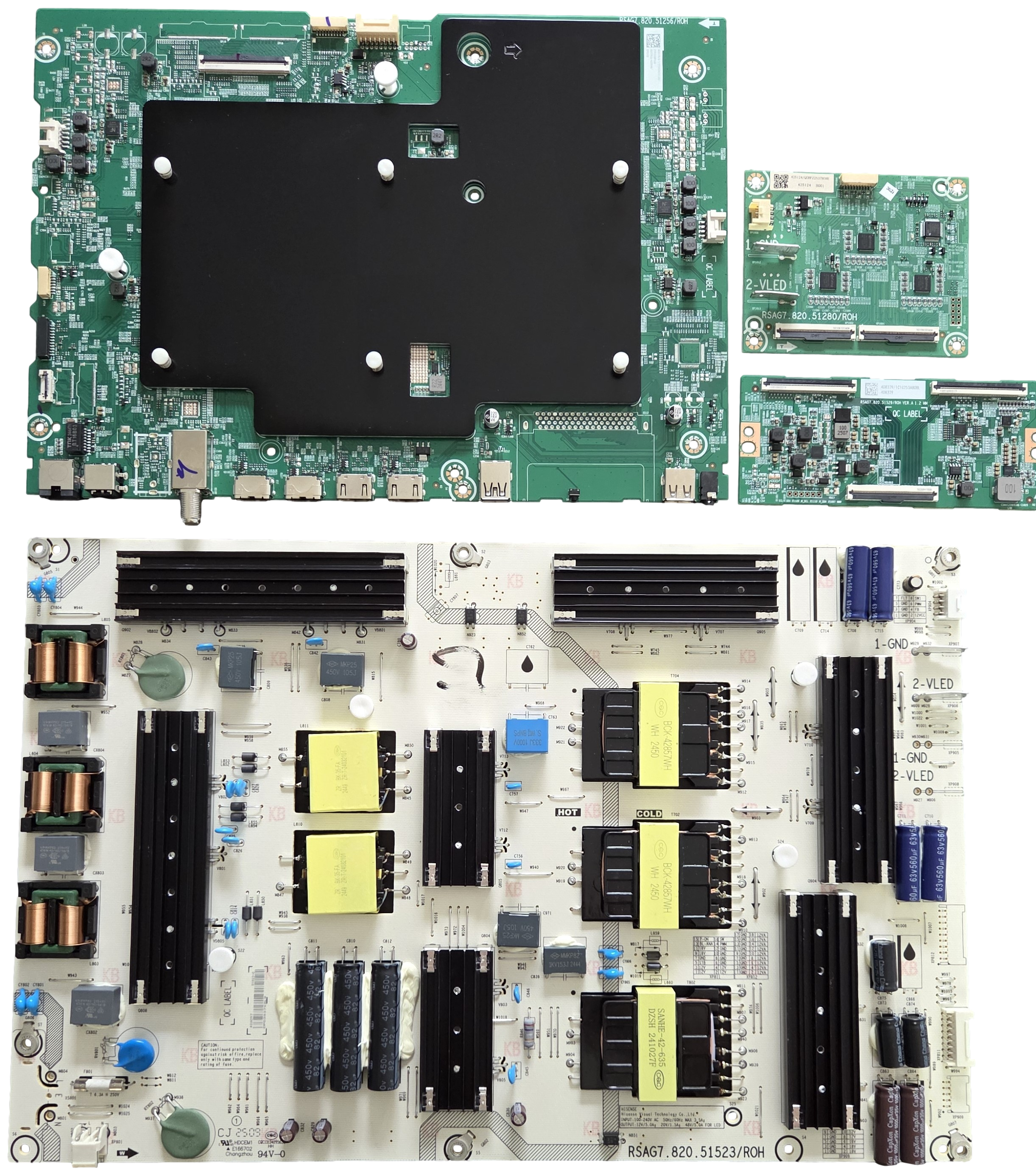 85S7N Hisense TV Repair Parts Kit, 426037 Main Board, 426097 Power