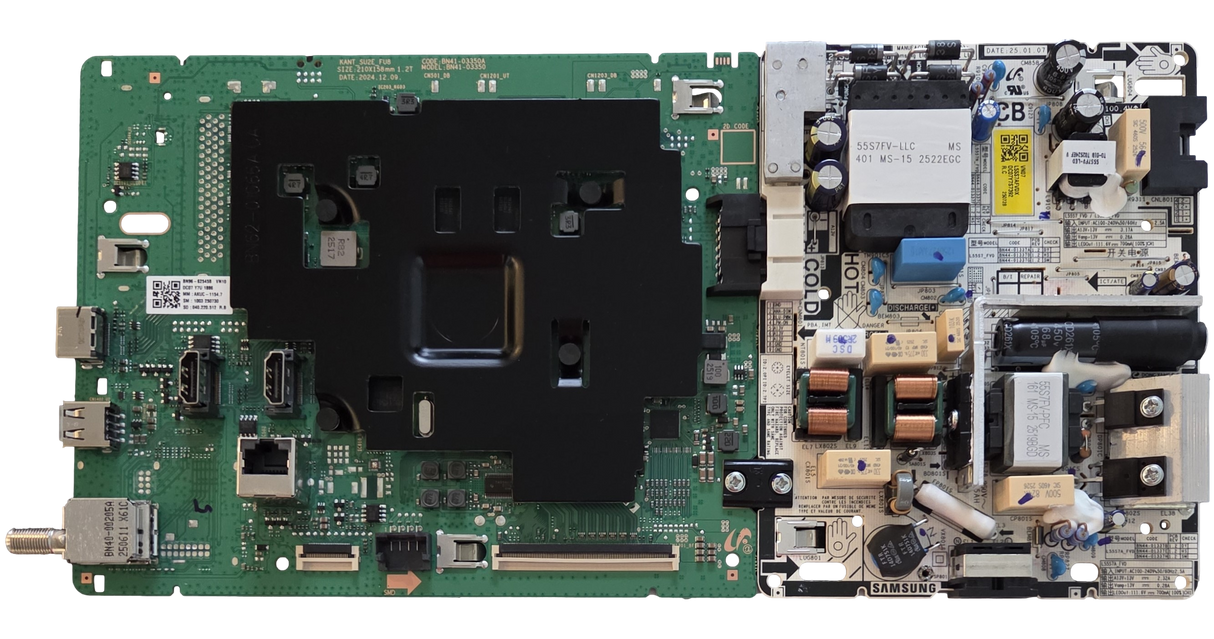 BN96-62545B-COMBO Samsung Main Board/Power Supply, BN96-62545B, L55S7AFVDX, BE55FX-H