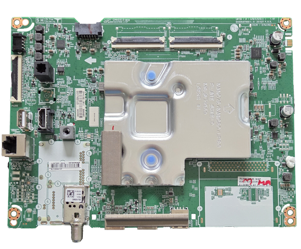 EBT66790608 LG Main Board, EAX69487906(1.0), 75UP8070PUR