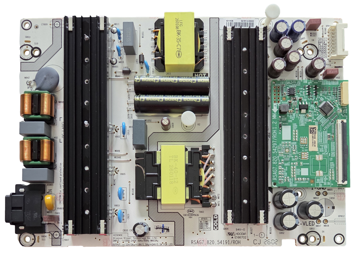431836 Hisense Power Supply, RSAG7.820.54191/ROH, 55U6SF