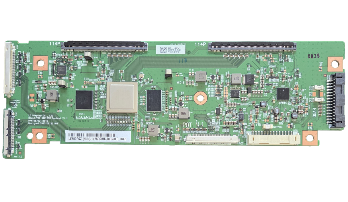 6871L-8372B LG T-Con Board, 6870C-1101B, OLED55G6WUA.DUSQLJR, OLED55G6WUA