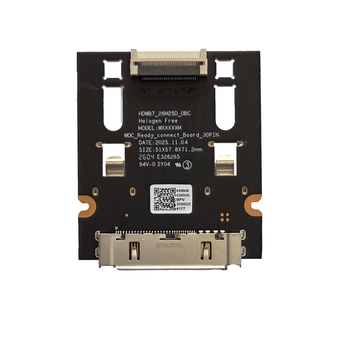 BN96-63450A Samsung Interface, KRBN96, WXXXXXM, WOC_Ready_connect_Board_30PIN, QN77S95HAFXZA