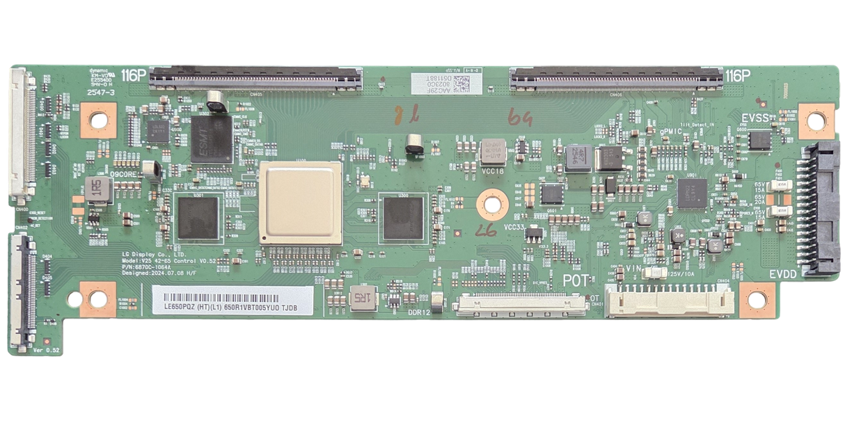 6871L-8023C LG T-Con, 8023C, 6870C-1064A, OLED65G5WUA.DUSQLJR, OLED65G5WUA