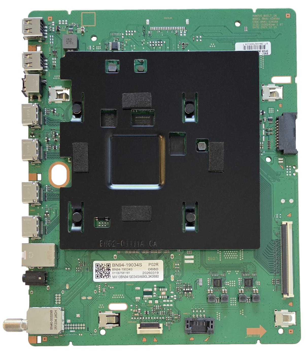 BN94-19034S Samsung Main Board, BN41-03456A, BN97-23234P, MRN75R85HAFXZA