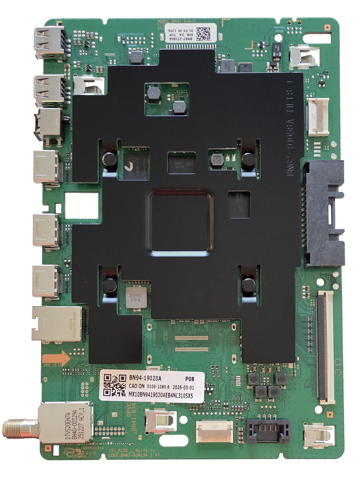 BN94-19020A Samsung Main Board, BN41-03413A, BN97-23180A, QN85QN70HAFXZA