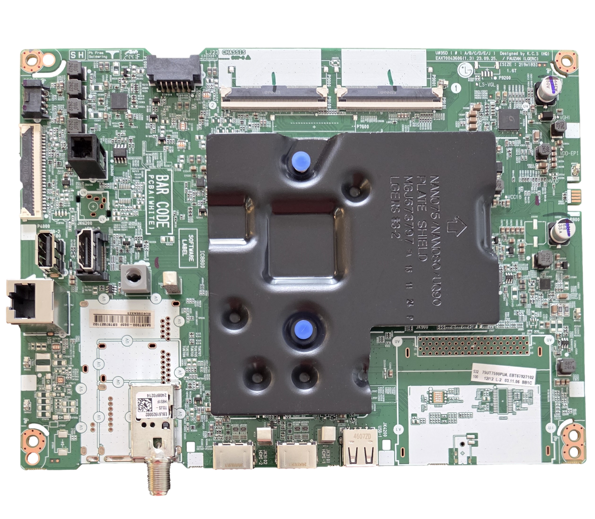 EBT67927102 LG 75UT7590PUA Main Board, EAX70043606(1.3) , 75UT7590PUA,