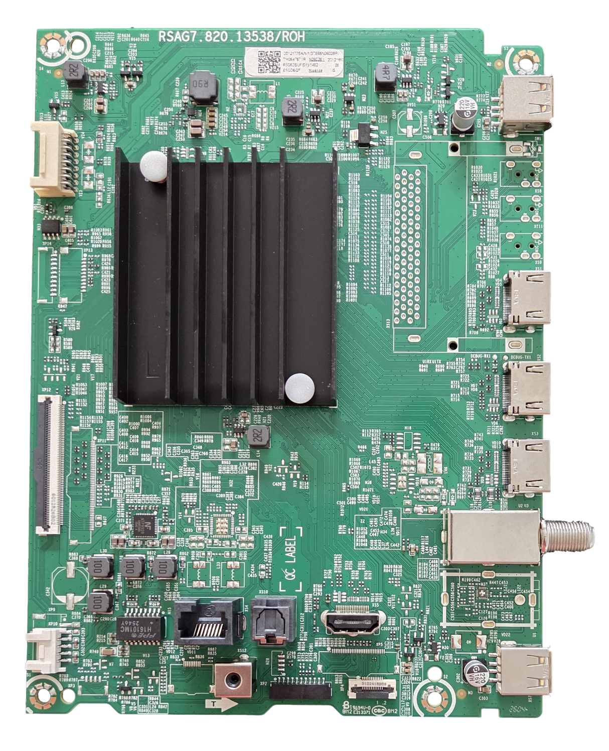 452973 Hisense Main Board, 20121775A, 20121775B, RSAG7.820.13538/ROH, 65QD6QF