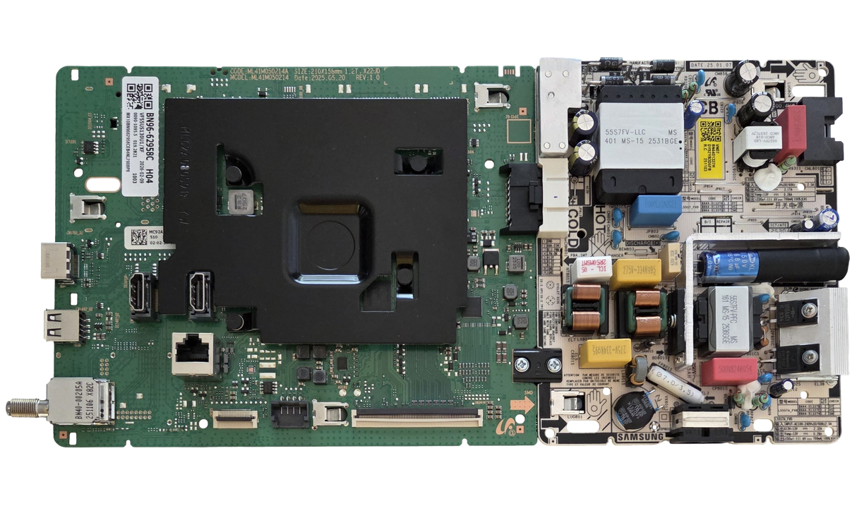 BN96-62958C-COMBO Samsung Main Board / Power Supply, BN44-01337H, ML41M050214A, UN55U8000FFXZA, UN55U8000FFXZA