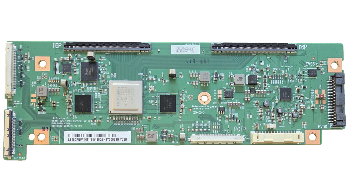 6871L-8010E LG T-Con Board, 6870C-1064A, OLED48C5PUA.DUSQLJR, OLED48C5PUA