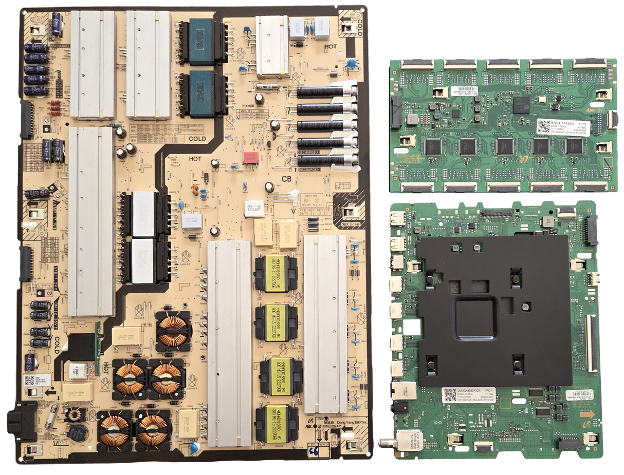 QN85QN85BDFXZA Samsung TV Repair Parts Kit, BN94-17264L Main Board, BN44-01167A Power Supply, BN94-17426A LED Driver, QN85QN85BDFXZA