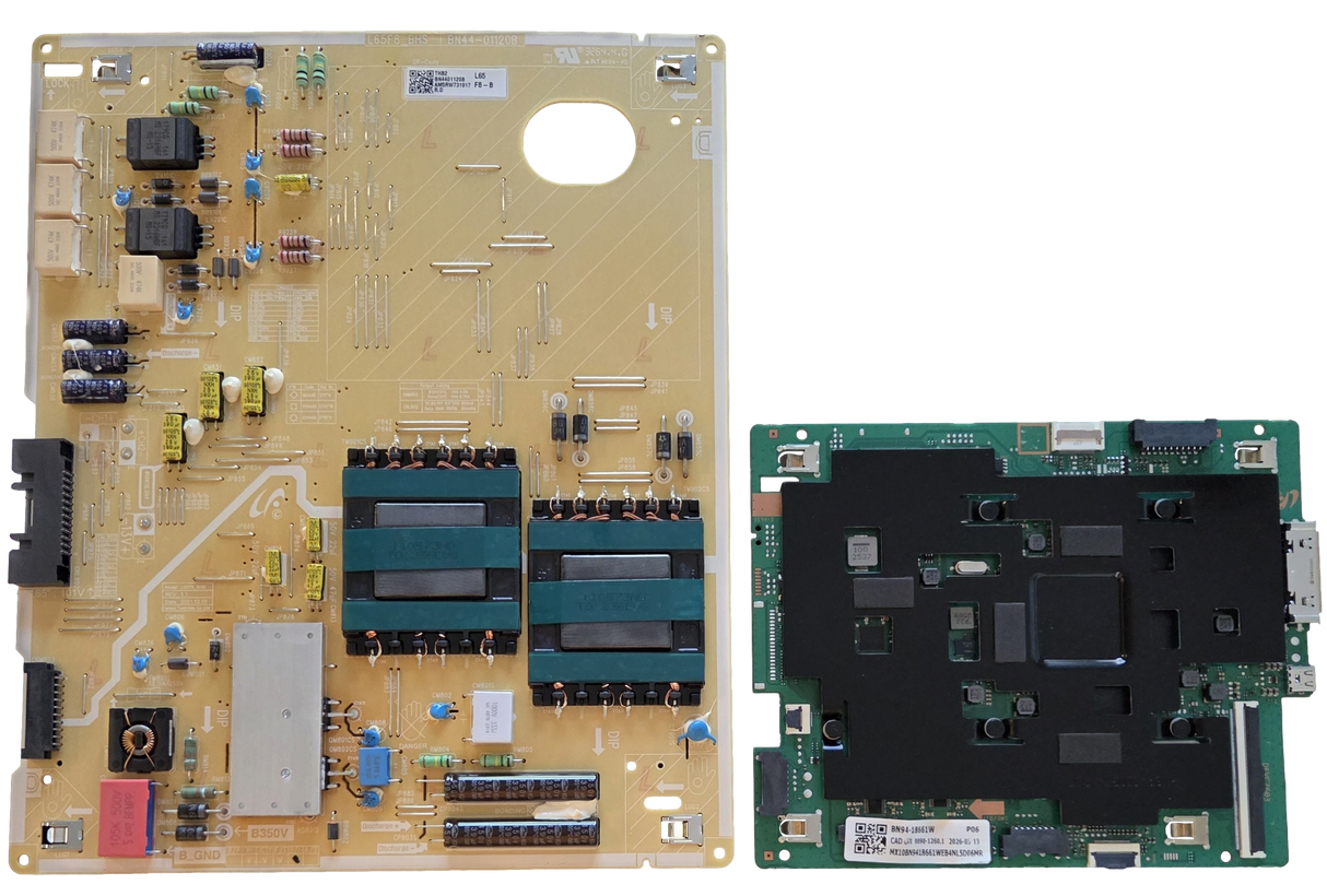 QN65LS03FAFXZA Samsung TV Repair Parts Kit, BN94-18661W Main Board, BN44-01120B Power Supply, QN65LS03FAFXZA