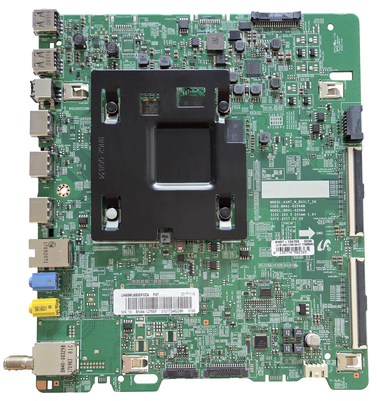 BN94-12765F Samsung Main Board, BN97-13470S, UN65MU650DFXZA