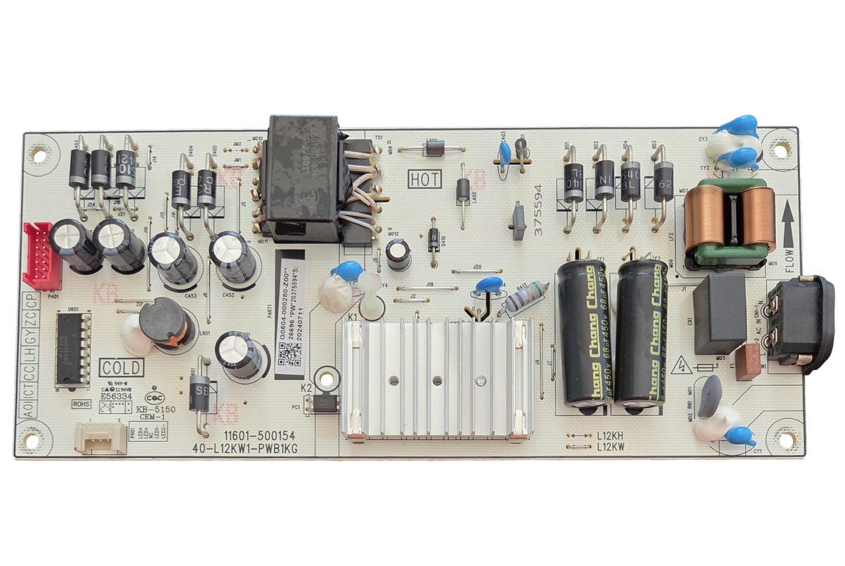 G0504-000280-Z00 TCL Power Supply, G0504-000280-Z00, 11601-500154, 40-L12KW1-PWB1KG, 43S551F