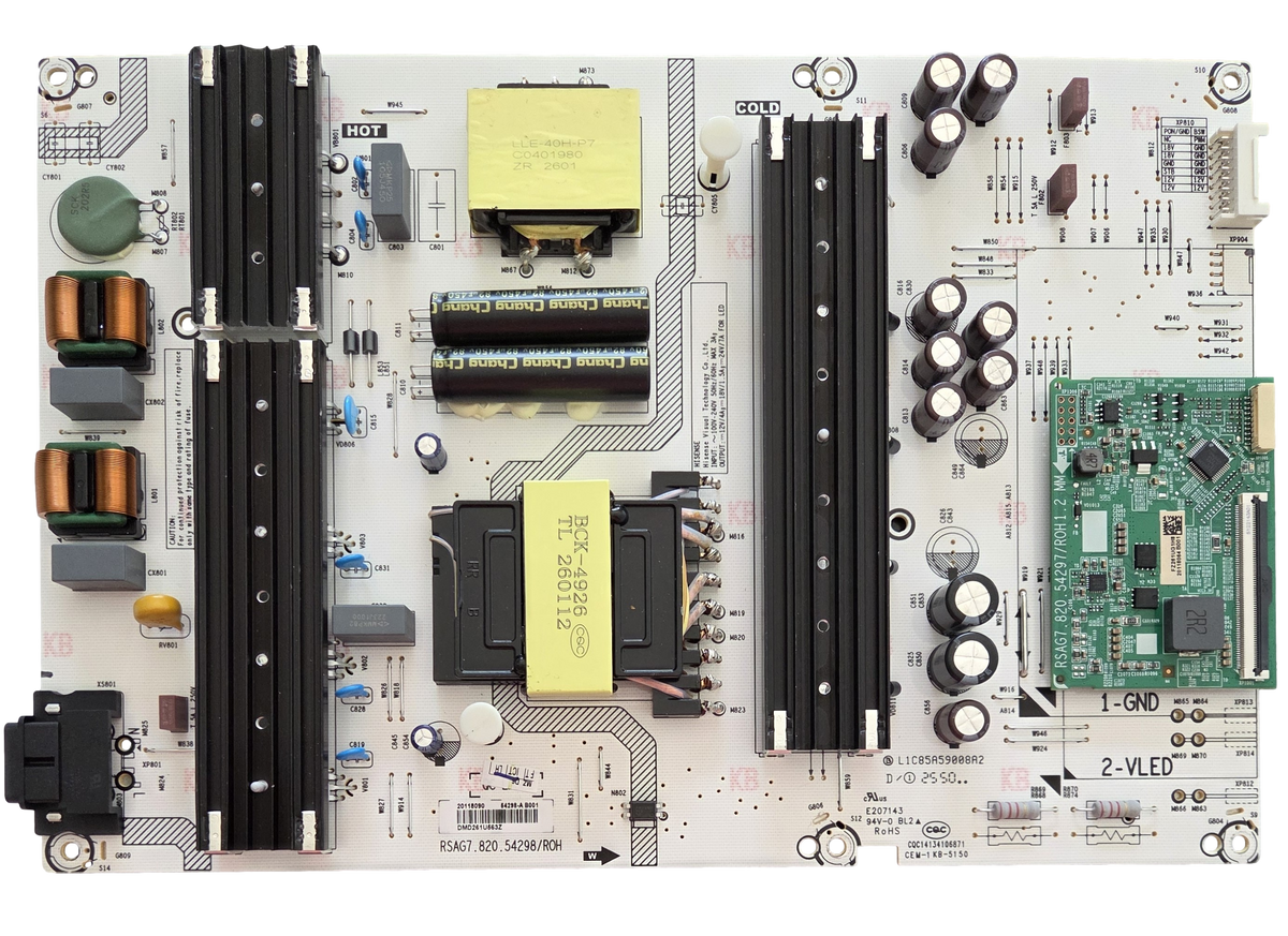 20118090 Hisense Power Supply, RSAG7.820.54298/ROH, 65U6SF