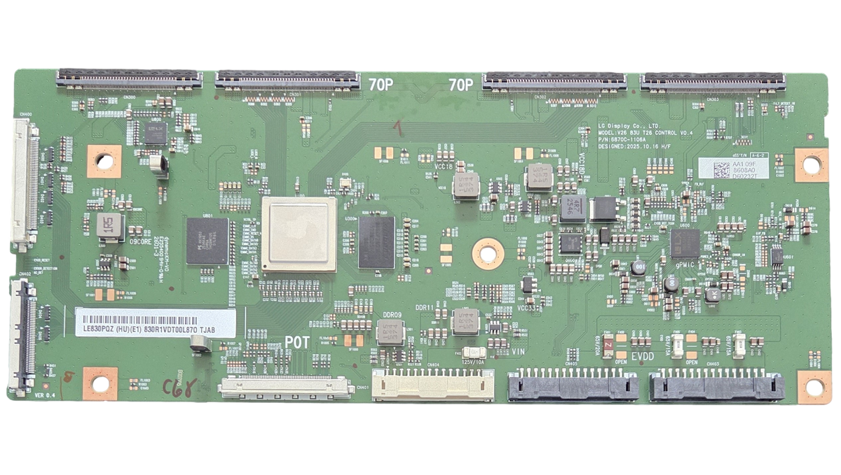 6871L-8608A LG T-Con, 8608A, 6870C-1106A, LE830PQZ, OLED83C6HUP.DUSQLJR, OLED83C6HUP