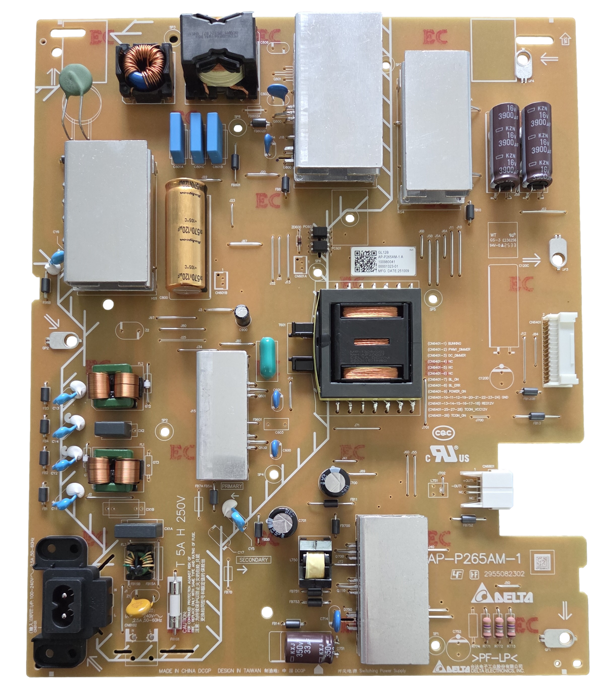 1-009-800-41 Sony Power Supply, 100980041, AP-P265AM-1, K-50S30