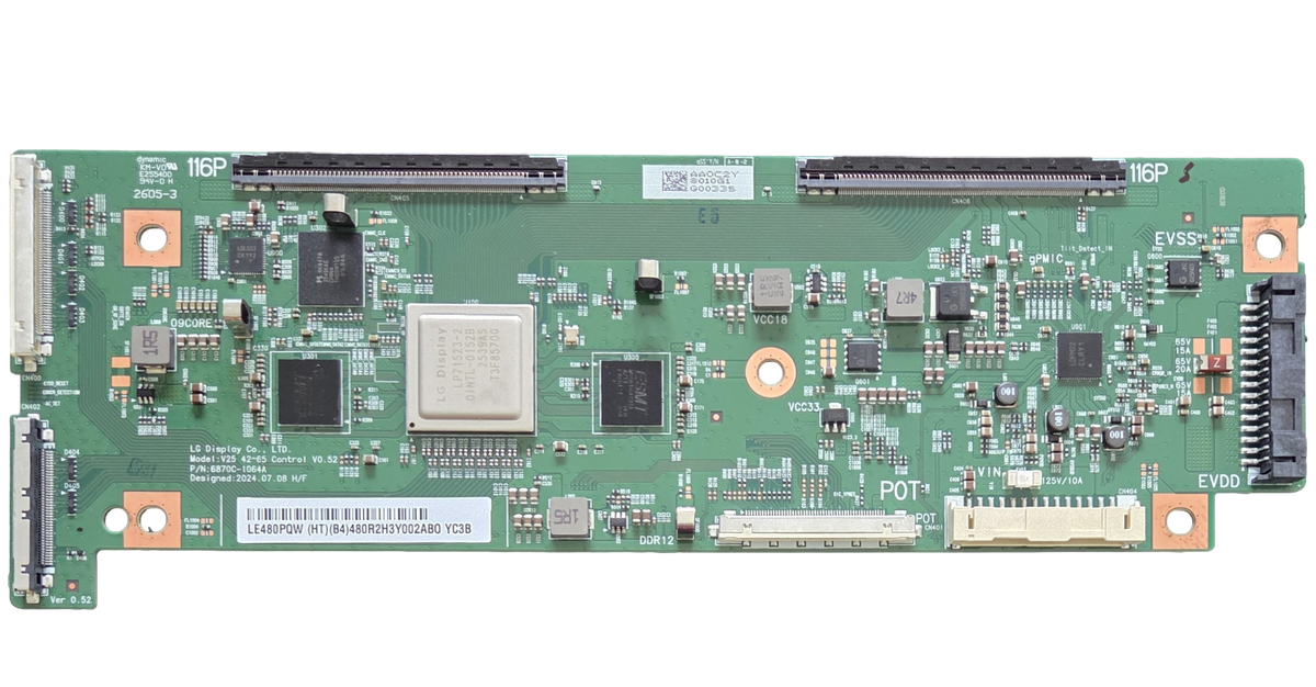 6871L-8010G LG T-Con, LE480PQW, OLED48C5PUA, OLED48C5PUA.DUSQLJR