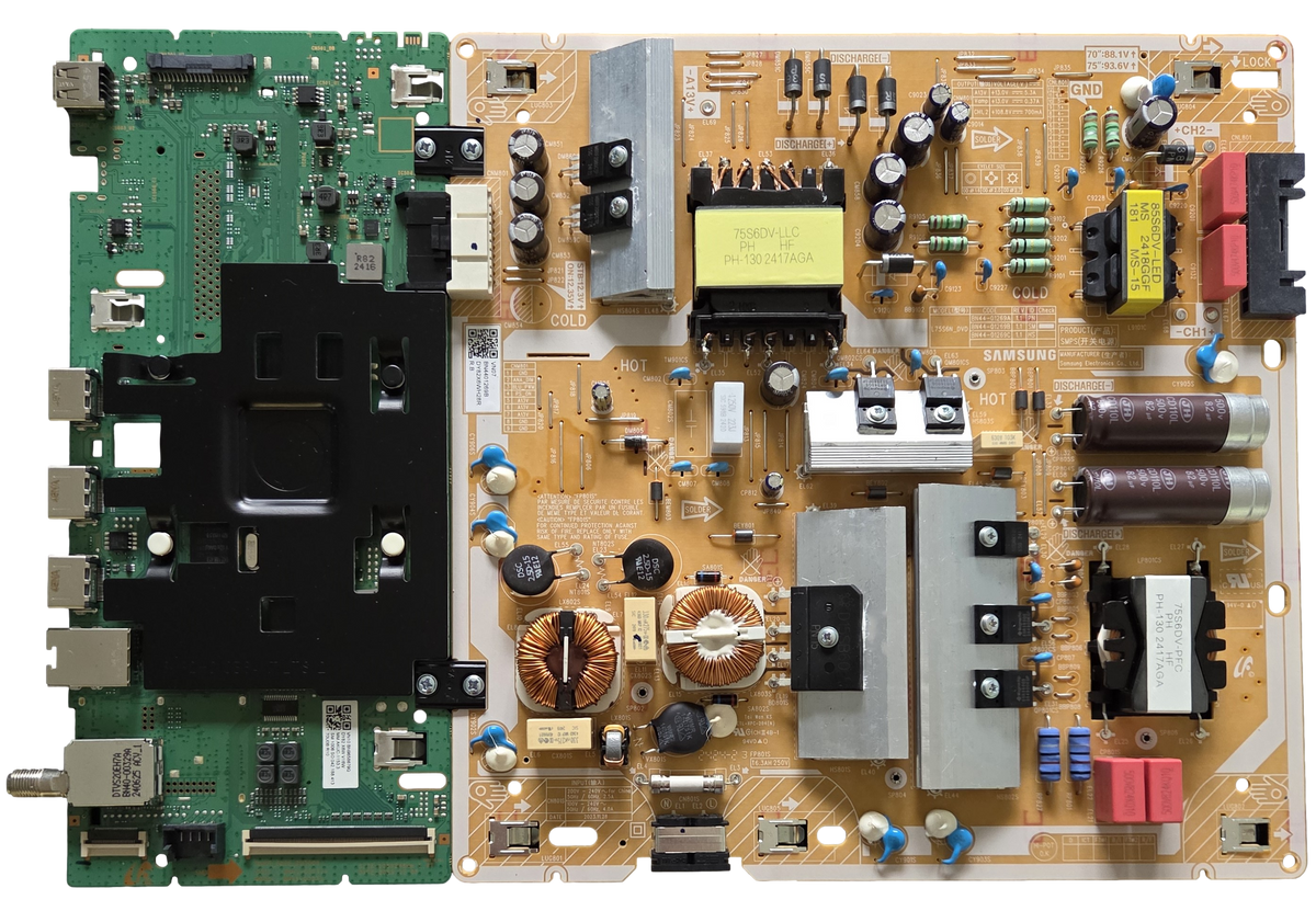 BN96-58679Q-COMBO Samsung Main Board/Power Supply, BN94-58679Q, BN44-01269B, BE70D-H, LH70BEDHLGFXGO