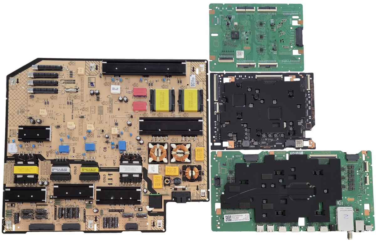 MRN65R95HAFXZA Samsung TV Repair Parts Kit, BN94-19060F Main Board, BN44-01416A Power Supply, BN95-12404A T-Con, BN94-18912A LED Driver, MRN65RHAFXZA
