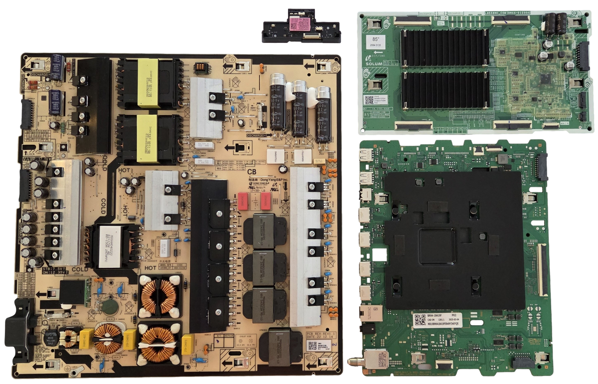 QN85Q80DAFXZA Samsung TV Repair Parts Kit, BN94-18419F Main Board, BN44-01219A Power Supply, BN44-01230A LED Driver, BN59-01459A Wifi, QN85Q80DAFXZA