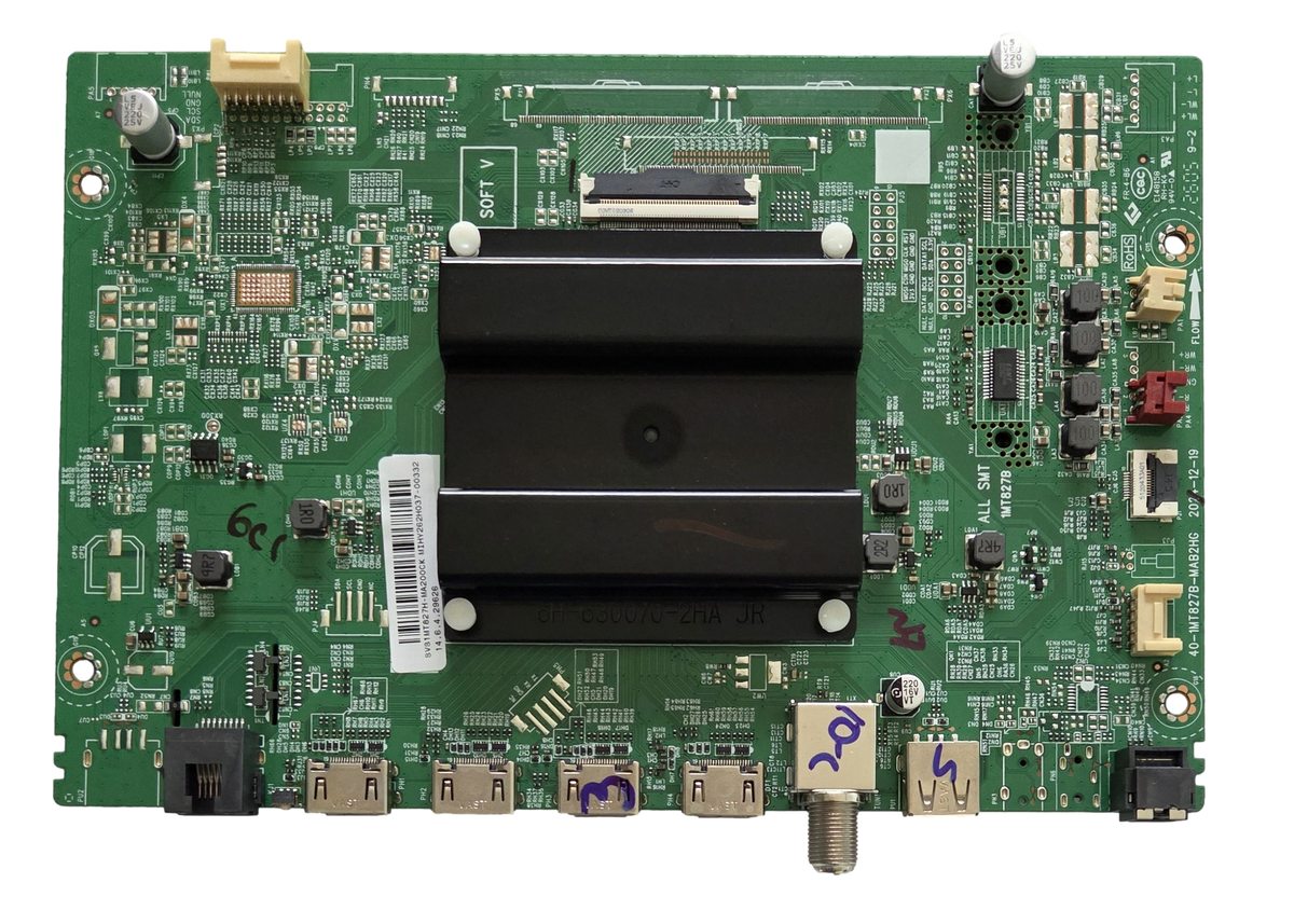 SVS1MT827H-MA200CK Roku Main Board, 40-1MT827B-MAB2HG, 85R5DX