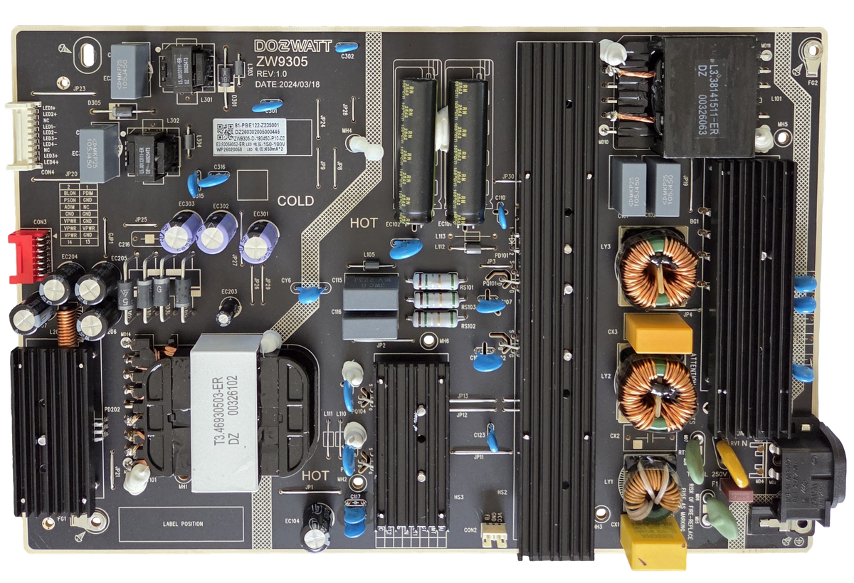 81-PBE122-Z235001 Roku Power Supply, ZW9305, 85R5DX