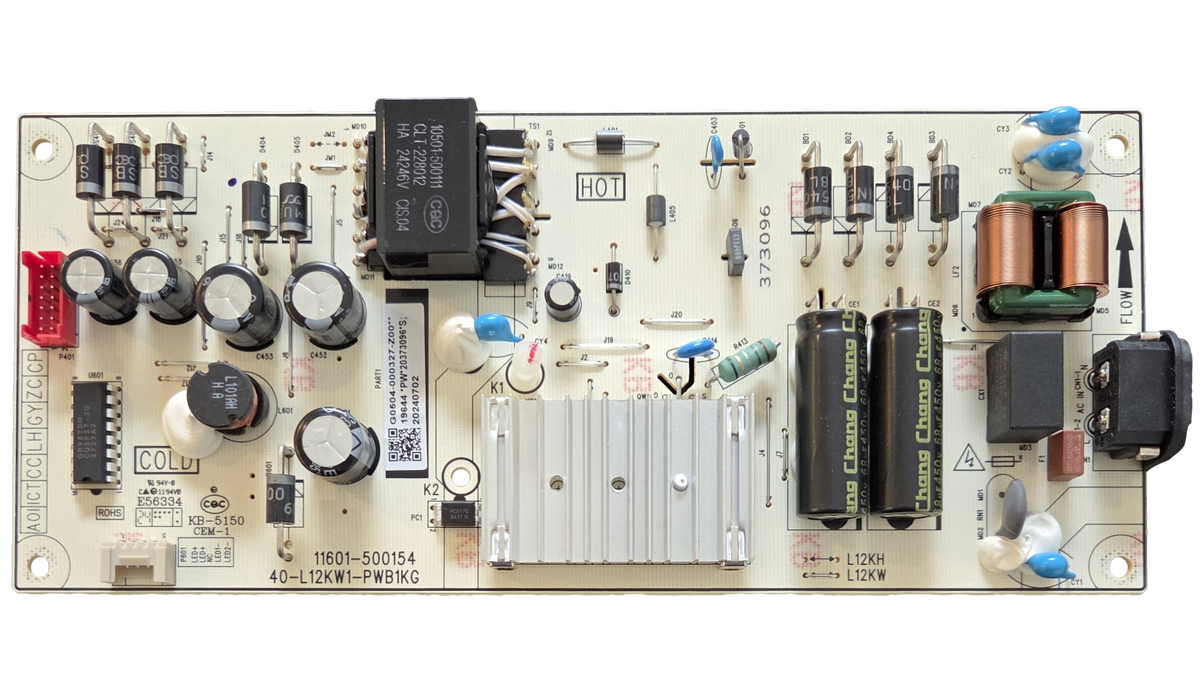 G0504-000327-Z00 TCL Power Supply Board, G0504-000327, 40-L12KW1-PWB1KG, 43Q51BR