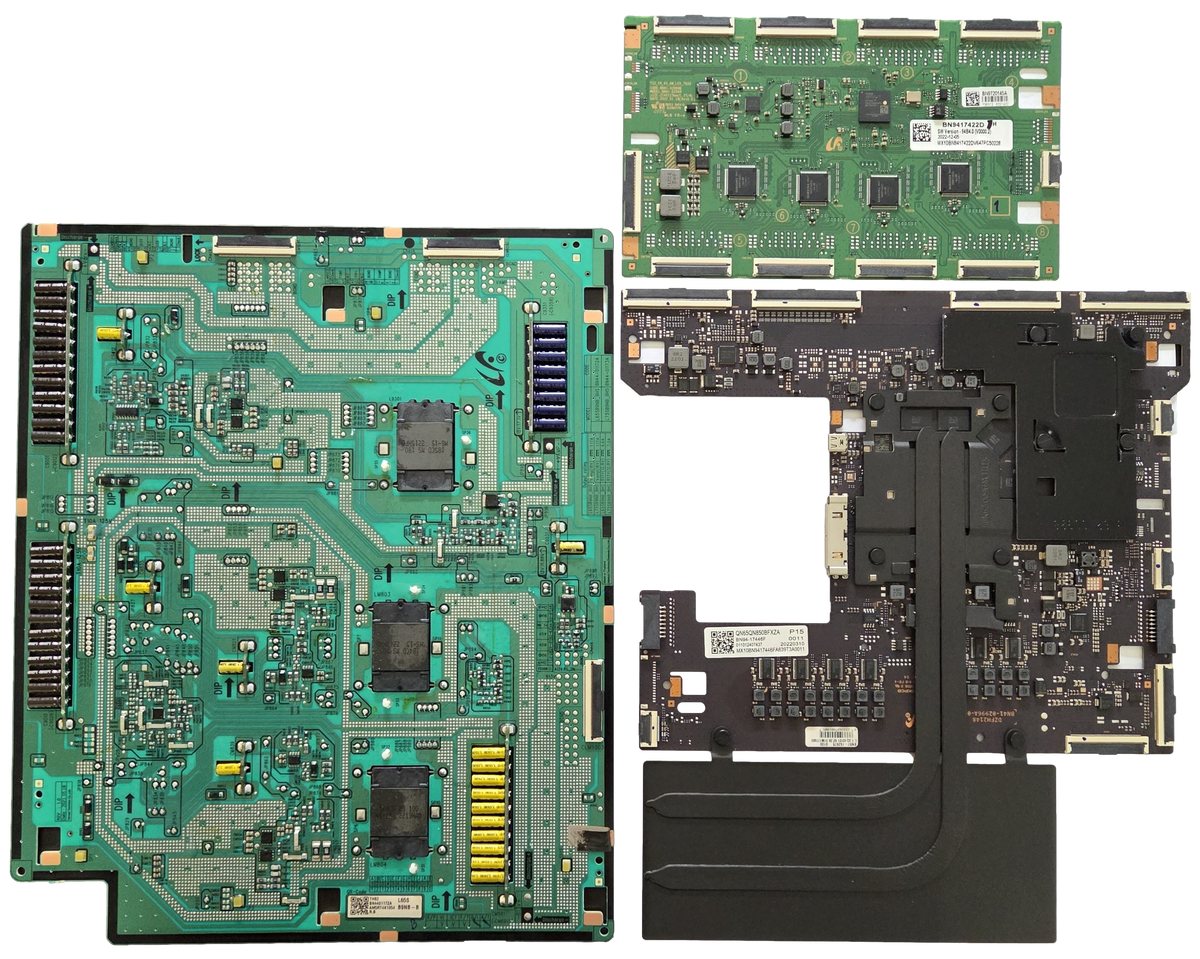 QN65QN850BFXZA Samsung TV Repair Parts Kit, BN94-17446F Main Board, BN94-17422D LED Driver, BN44-01172A VSS Driver, QN65QN850BFXZA