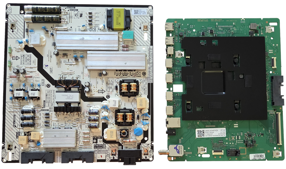 QN55LS03HEFXZA Samsung TV Repair parts Kit, BN94-19005N Main Board, BN44-01440A Power Supply, Qn55LS03HEFXZA