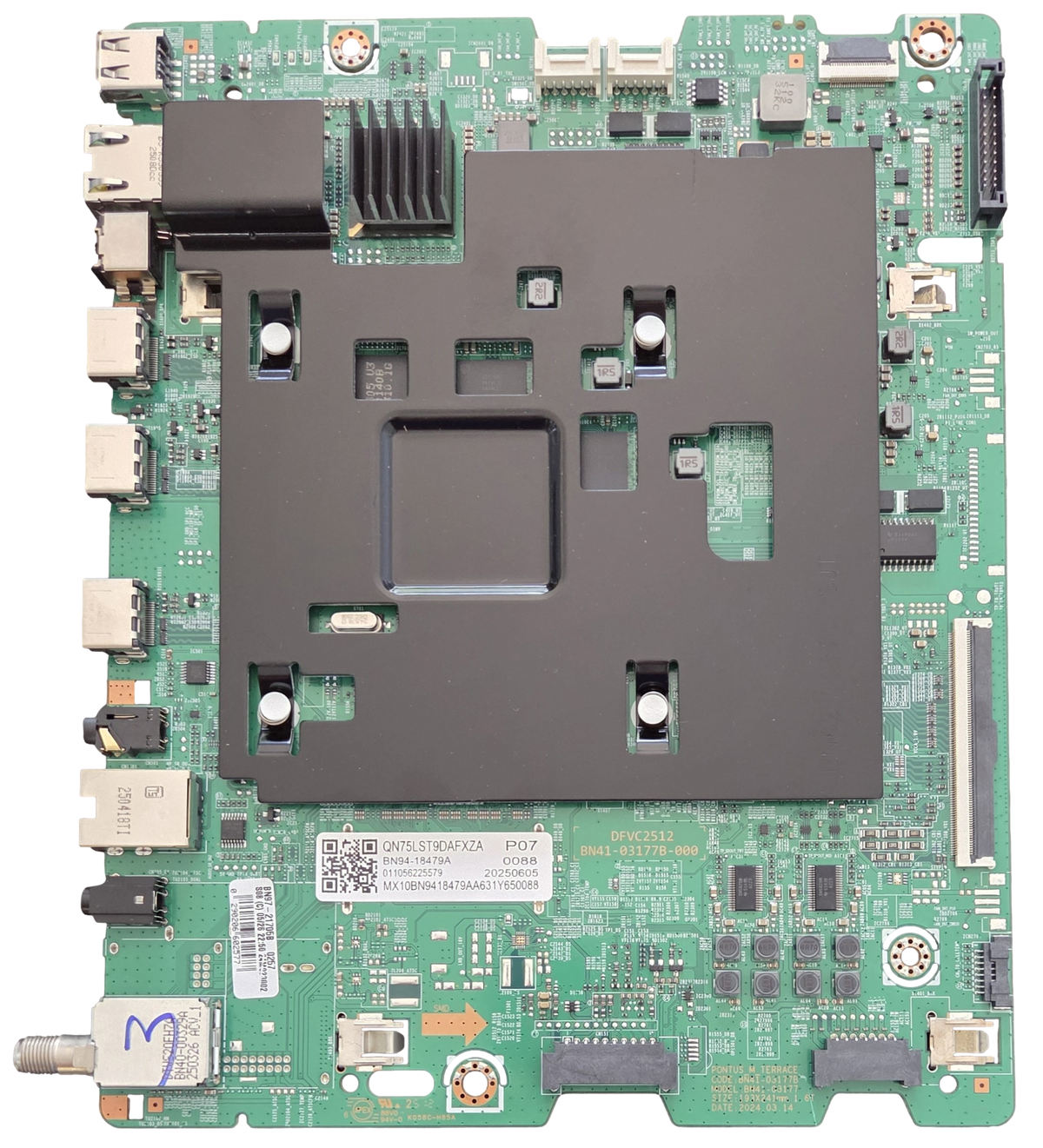 BN94-18479A Samsung Main Board, BN41-03177B, BN97-21705B, QN75LST9DAFXZA