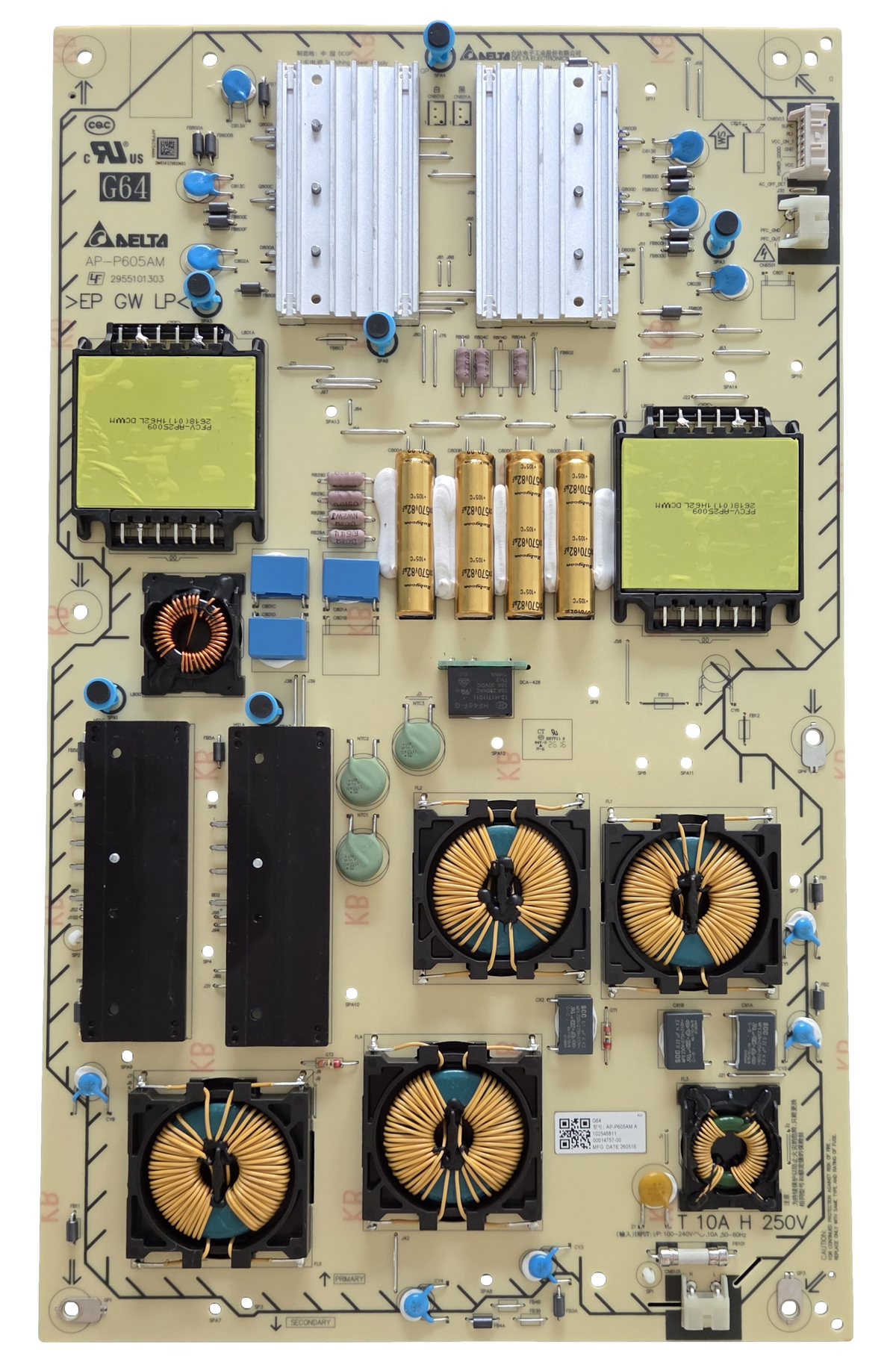 1-025-468-11 Sony Power Supply Board, 102546811, AP-P605AM, K-85XR90M2, K-85XR90SM2