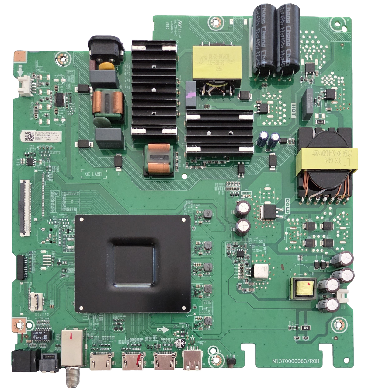 20119517 Hisense Main Board / Power Supply, N1370000063/ROH, 58QD50R