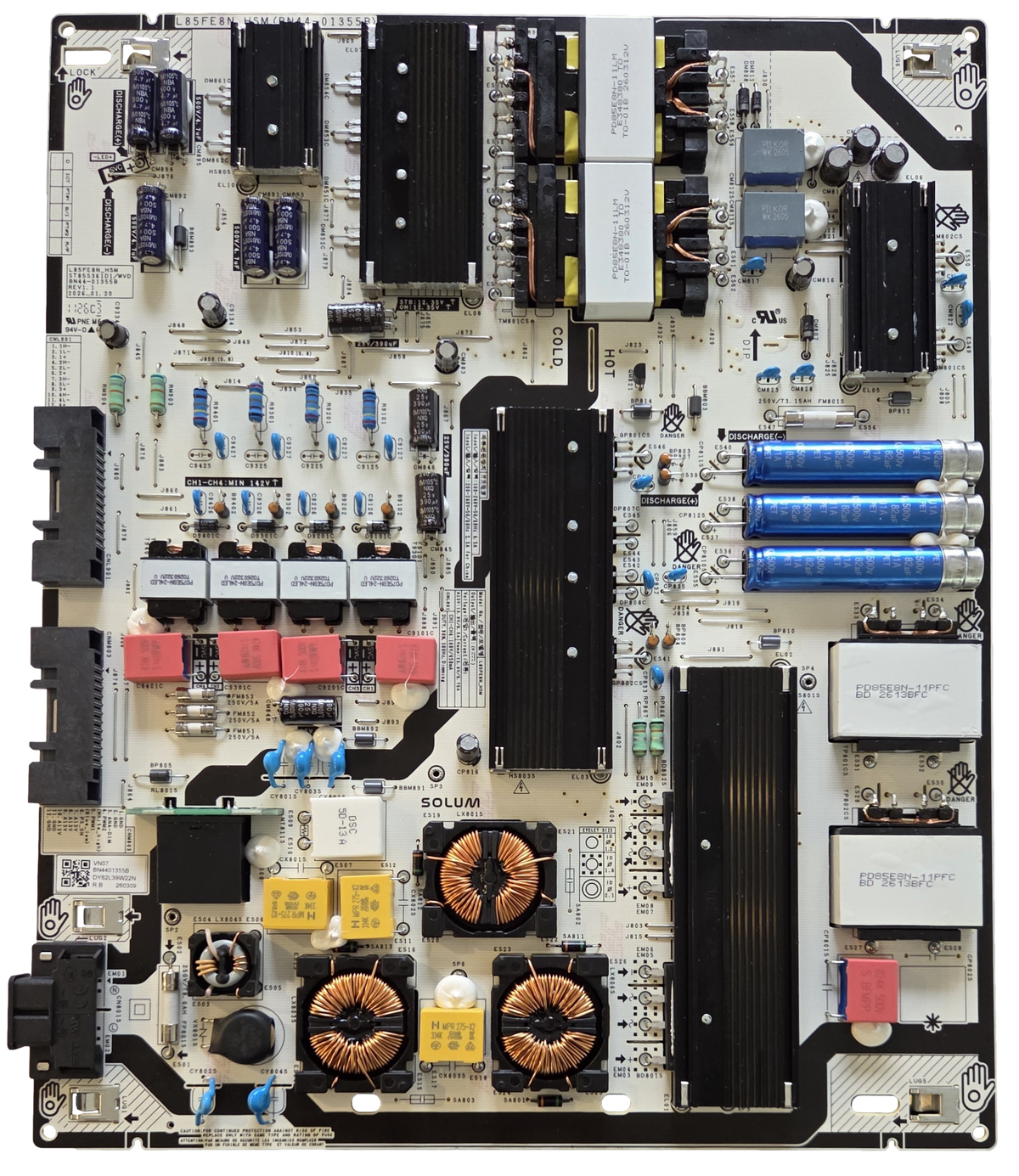 BN44-01355B Samsung Power Supply Board, L85FE8N_HSM, QN85LS03HEFXZA [AA01], QN85LS03HEFXZA