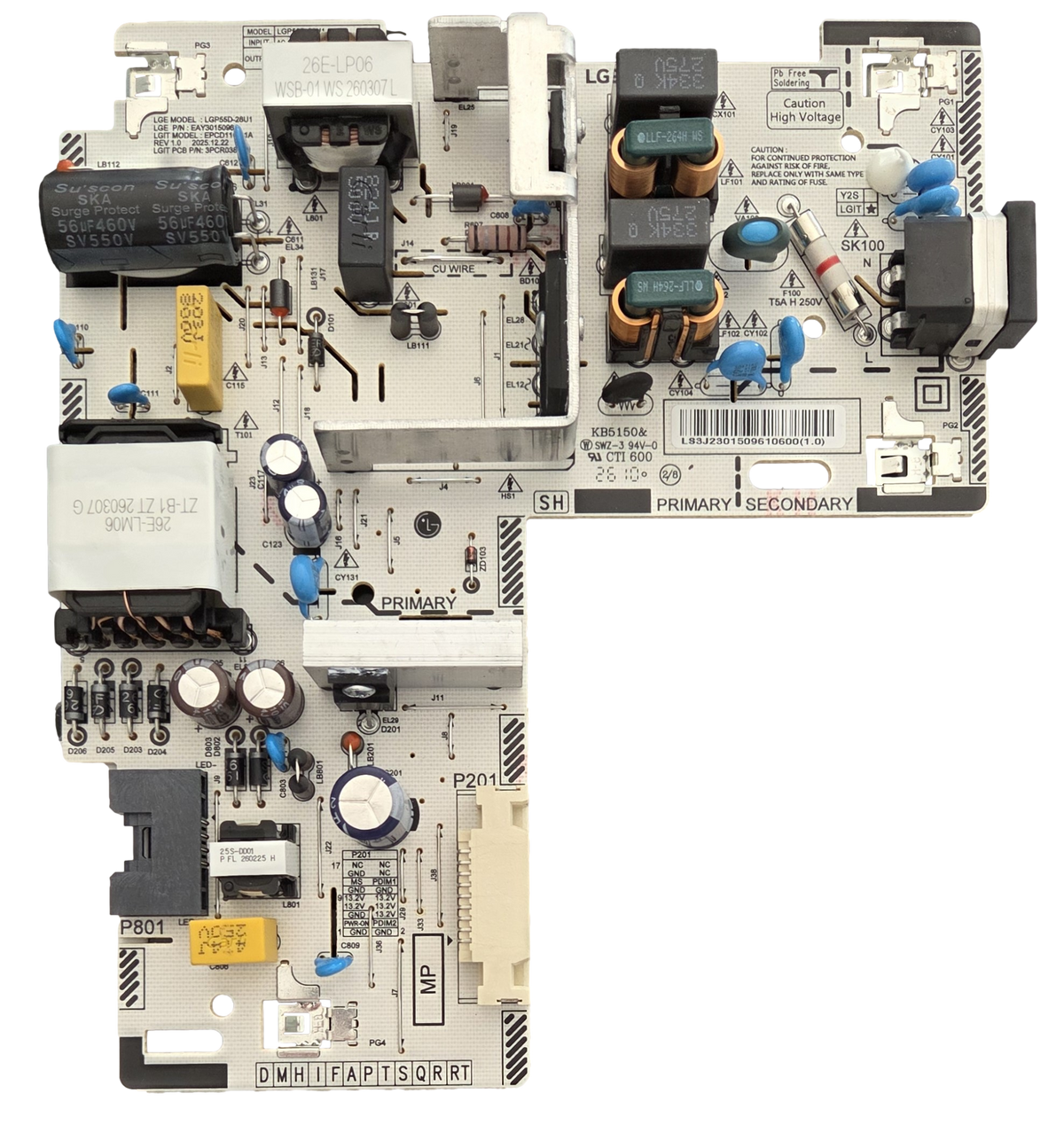 EAY30150961 LG Power Supply, LGP55D-26U1, TR4N30150961, 55QNED75BUA