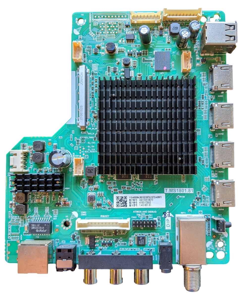 210723 Westinghouse Main Board, 260102018070, T.MS1801.81, WR55UX4210
