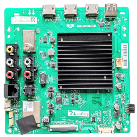 21201-02409 Vizio Main Board, M656-H4 main board, 262785, 262784, TD.MT5691.U751, M656-H4