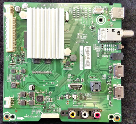 215707 Hisense Main Board, 172498, 50H4D Main Board, 4DE33026A, RSAG7.820.7394/R0H, 50H4D