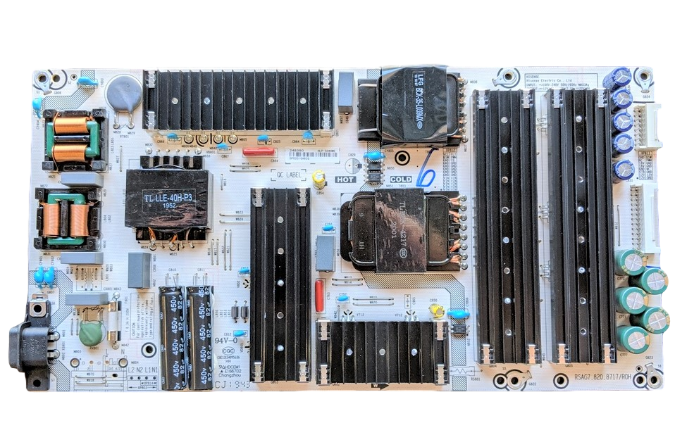 248380 Hisense Power Supply, RSAG7.820.8717/ROH, HLP-5066WE, 65H8F