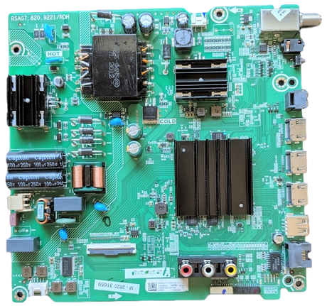 270610 Hisense Main Board, 263341A, RSAG7.820.9221/ROH, 58R6E3 Main Board, 50R6E3 Main Board, HU58A6109, 58R6E3