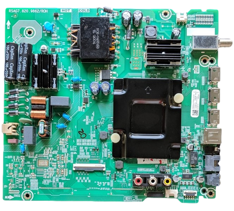 270849 Hisense Main Board, 265207A, 265208A, RSAG7.820.9862/ROH, E193079, 50H6570G