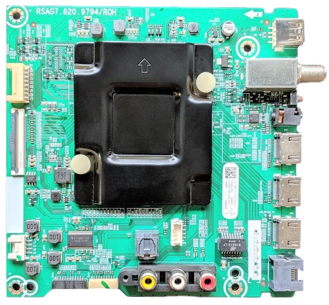 274590 Hisense Main Board, 264185B, 264186B, RSAG7.820.9794/ROH, HU75A6170FUWR, G20041L, 75R6E3