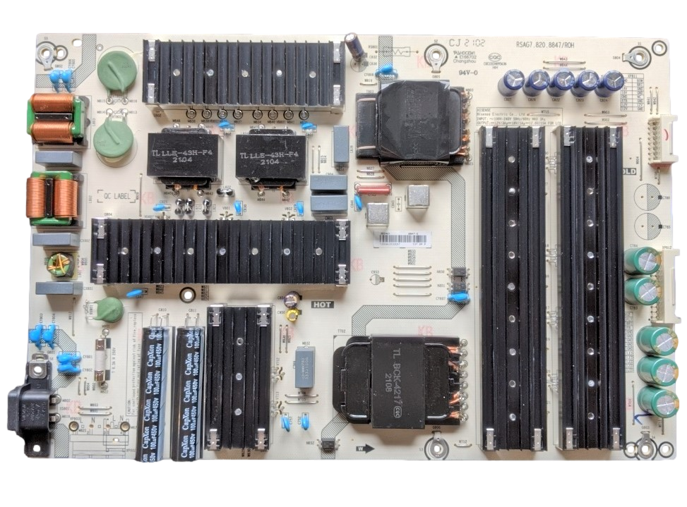 282461 Hisense Power Supply, RSAG7.820.8847/ROH, 65U6G