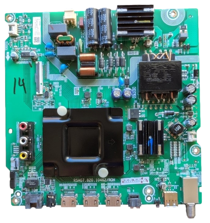 284875A Hisense Main Board, (G2109PO) 284876A, RSAG7.820.10462/ROH, 58R6E3