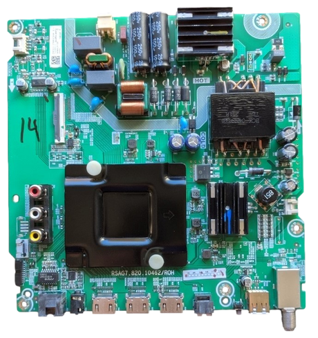 284875A Hisense Main Board, (G2109PO) 284876A, RSAG7.820.10462/ROH, 58R6E3